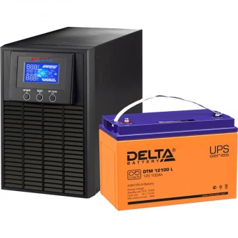 Комплект ИБП ELTENA E 1000LT 12V+ Аккумулятор DELTA DTM 12100L 2748