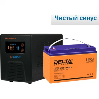 Комплект ИБП Энергия Гарант 750 + Аккумулятор DELTA DTM 12100L 2840