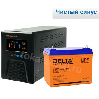 Комплект ИБП Энергия Гарант 750 + Аккумулятор DELTA DTM 1275L 2842