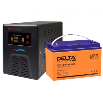 Комплект ИБП Энергия Гарант 1000 + Аккумулятор DELTA DTM 12100L 2845