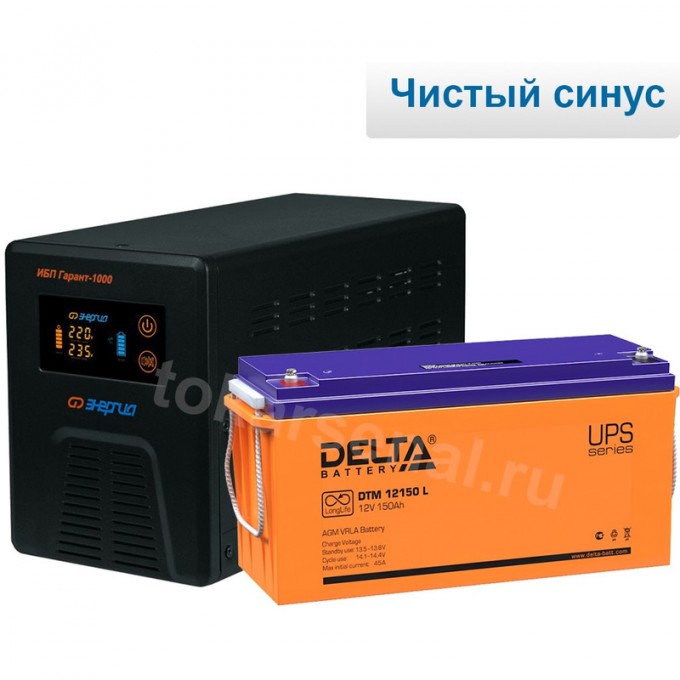Комплект ИБП Энергия Гарант 1000 + Аккумулятор DELTA DTM 12150L 2846