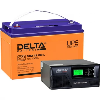 Комплект ИБП Hiden HPS20-0612 + Аккумулятор DELTA DTM 12100L 9480